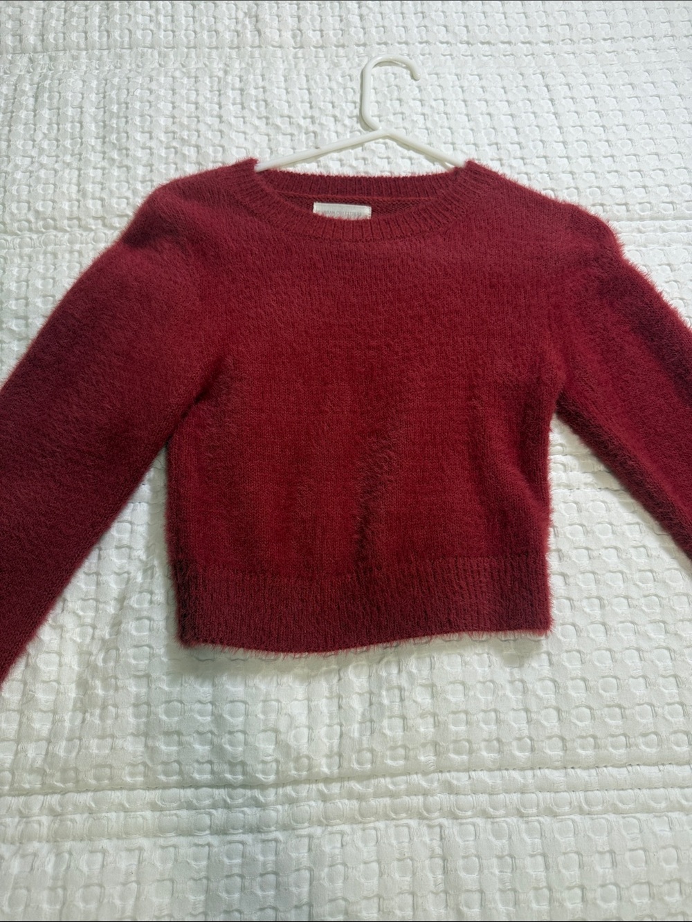 Urban Outfitters Cozy Burgundy Crewneck Sweater